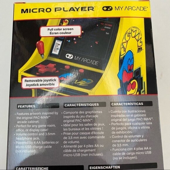 My Arcade Pac Man Micro Player Retro Arcade Full Color 2.75" Screen - Picture 4 of 8